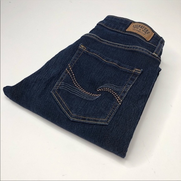 𝅺SIGNATURE by Levi Strauss & Co. Modern Bootcut Dark Blue Mid-rise Jeans Pants - Picture 11 of 15